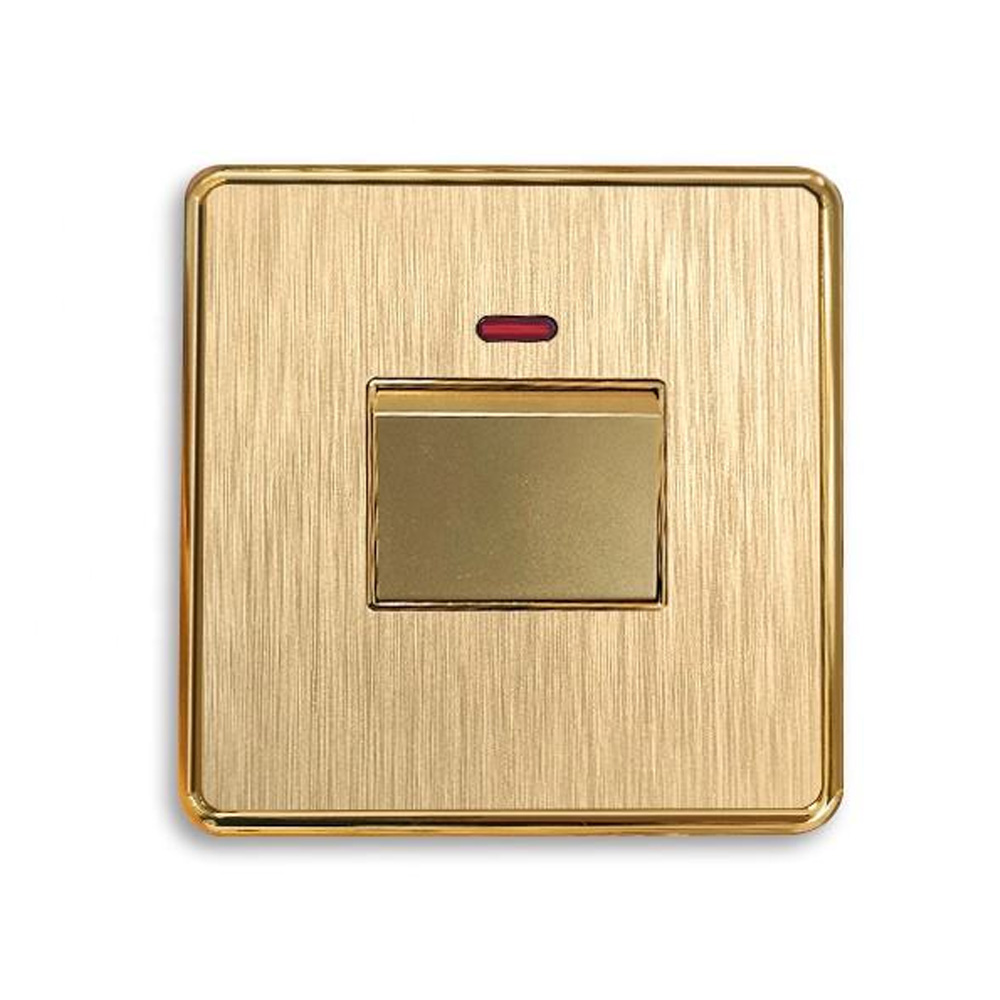 45A Air Conditioner Water heater high power PC Brushed Panel Traditional Neon Wall home Switches