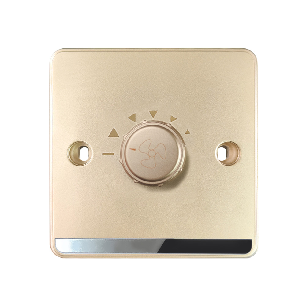 Gold Wall Switch Fan Speed Control Switch Electrical Supplies