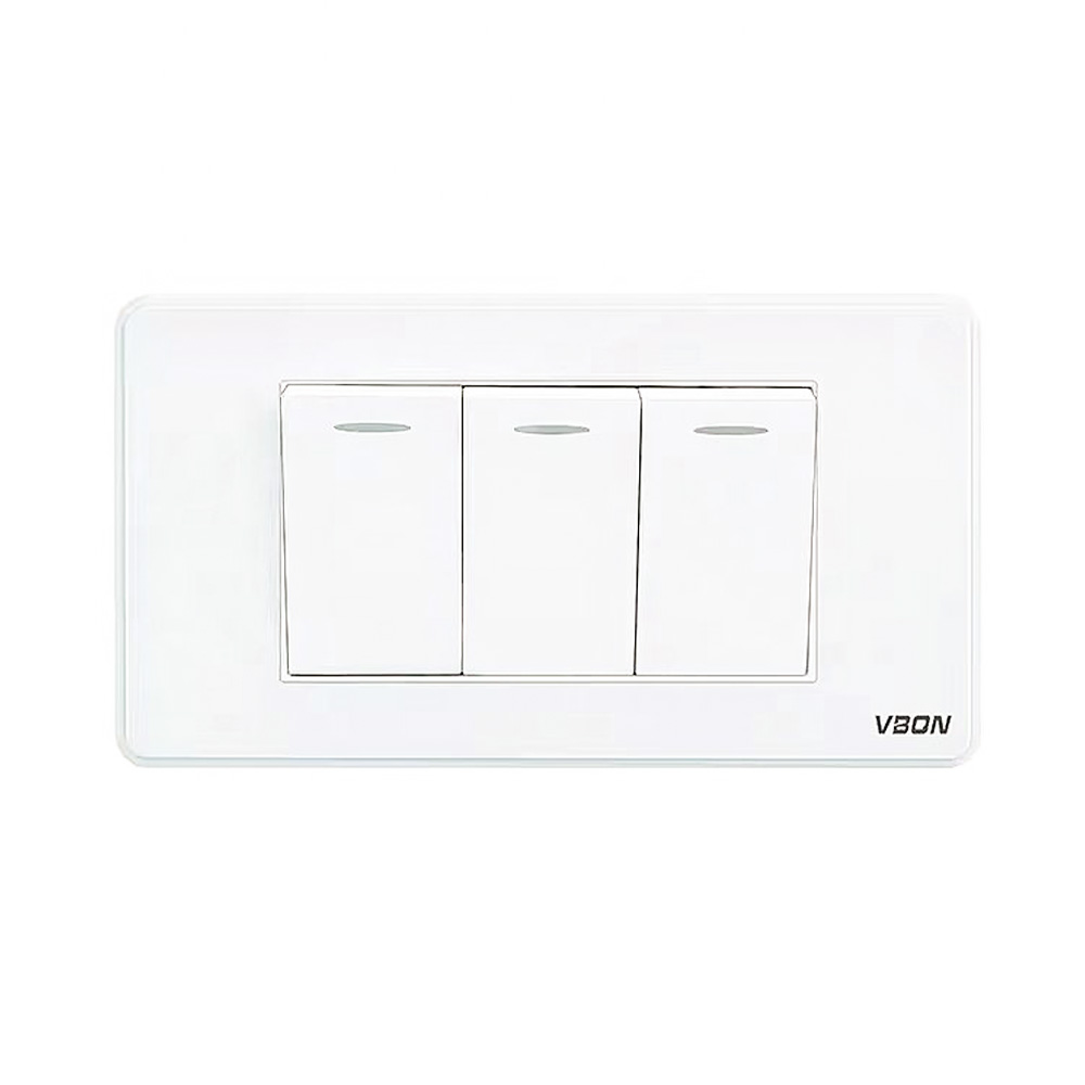 Wall Switch 3gang2way American Standard Light Switch PC Light Control