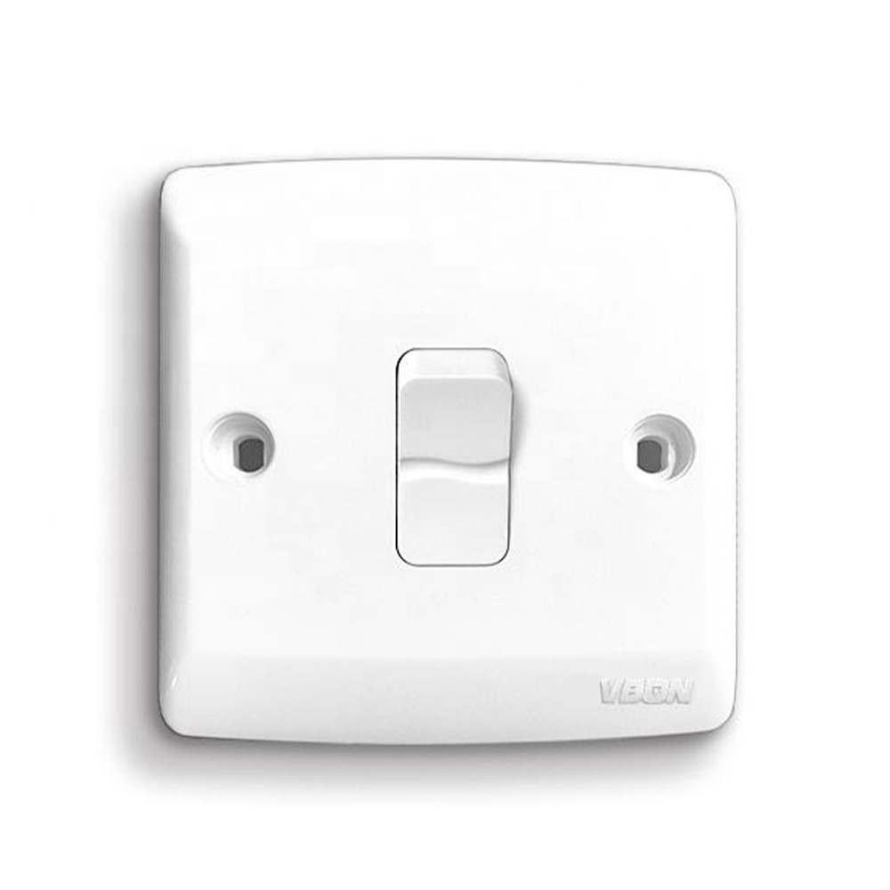 PC Wall Modern Style 1 Gang 2 Way Electrical Switch