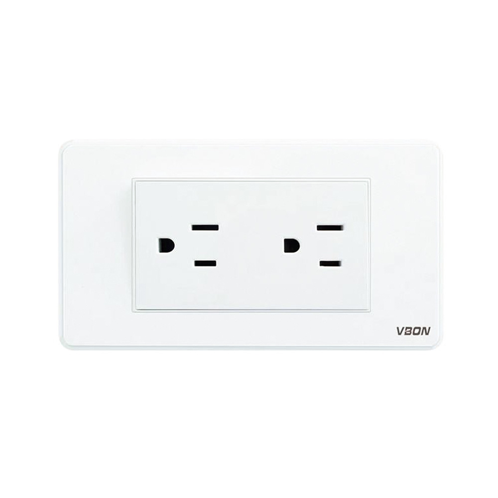 US American Standard 2 Socket House Application For Hotel Wall Socket Outlets