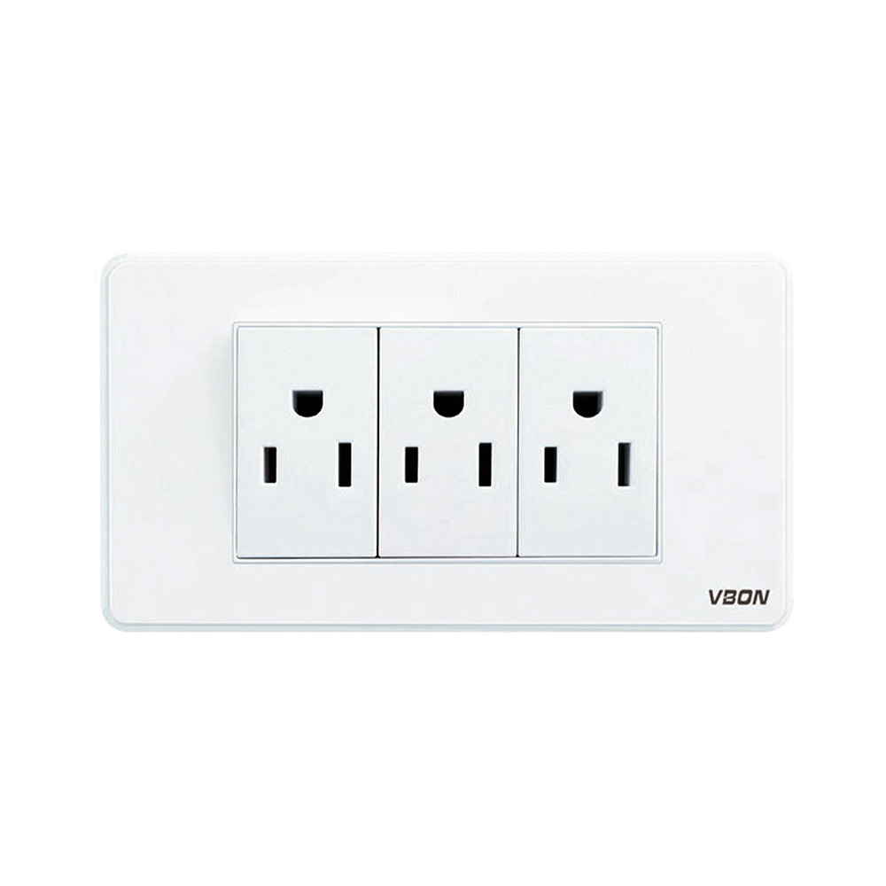 Wall Switch 16A 9 Pin US Socket Electrical Outlet PC Socket