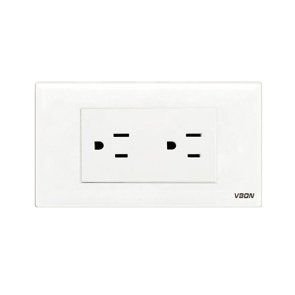 Factory Classics USA 16a Electrical Pc Wall 2 Outlet Socket