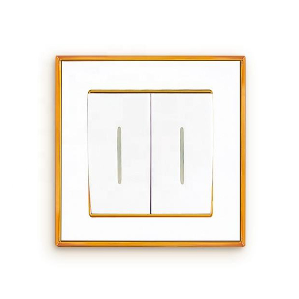 2 Gang 1 Way Wall Switch Light Switch 10A Light Control