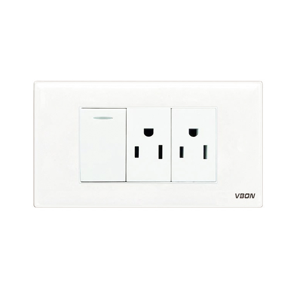 Price 1 Gang 1 Way And Usa Electrical Outlet Wall Switches And 2 Socket