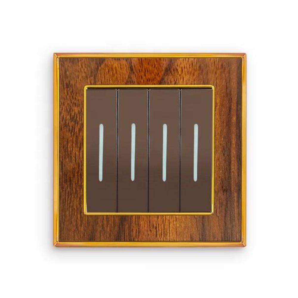 Wall Switch 32A PC Switches And Socket Wooden Color Electric Switch Light On Off